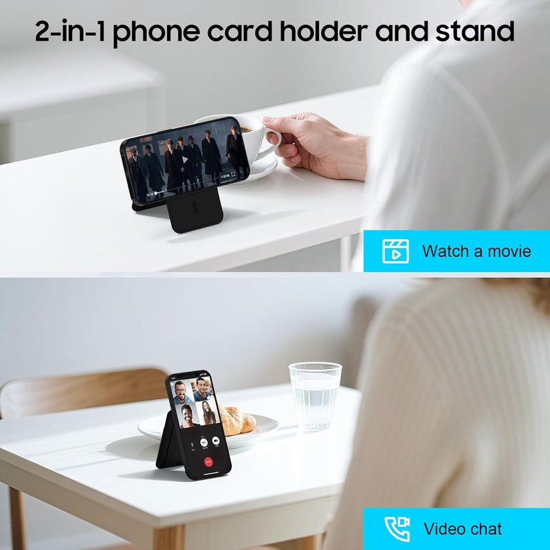 Frapkom for MagSafe Wallet, Powerful Magnetic Wallet for iPhone, Adjustable Leather Magnetic Card Holder for iPhone 17/16/15/14/13/12 Series, Card Slot, ID Window, RFID Blocking（black） - Image 5